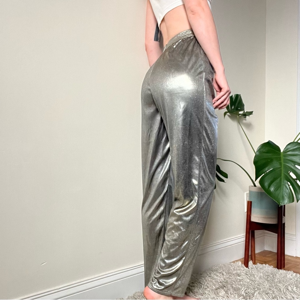 Vintage Jeri Marque Gold Straight Leg Pants Sz Small